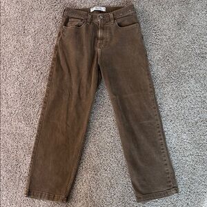 Hollister Men's Corduroy Pants in Brown